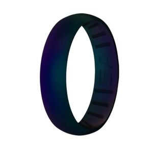 SA Black/Iridescent Silicone Ring Size 8 🆕